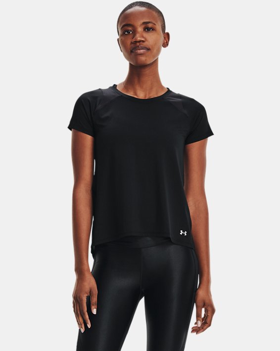 Camiseta de manga corta UA Iso-Chill Run para mujer, Black, pdpMainDesktop image number 0